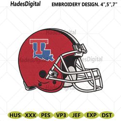 louisiana tech bulldogs helmet embroidery design download file