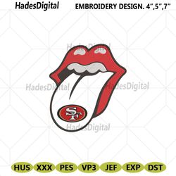 rolling stone logo san francisco 49ers embroidery design download file