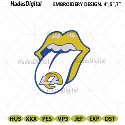 rolling stone logo los angeles rams embroidery design download file