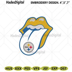 rolling stone logo pittsburgh steelers embroidery design download file