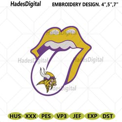 rolling stone logo minnesota vikings embroidery design download file