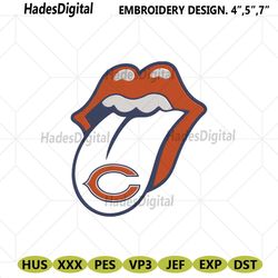 rolling stone logo chicago bears embroidery design download file