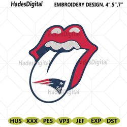 rolling stone logo new england patriots embroidery design download file