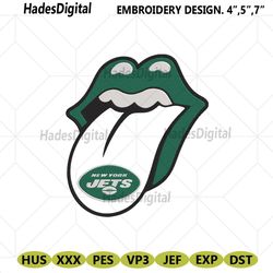 rolling stone logo new york jets embroidery design download file