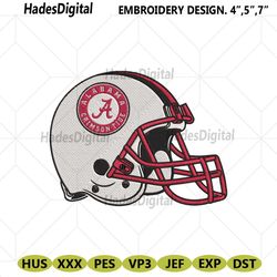 alabama crimson tide helmet embroidery design file