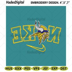 minnesota vikings reverse nike embroidery design download file