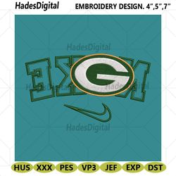 green bay packers reverse nike embroidery design download file