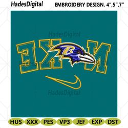 baltimore ravens reverse nike embroidery design download file