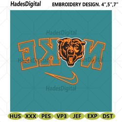 chicago bears reverse nike embroidery design download file