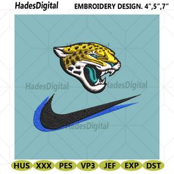 jacksonville jaguars nike swoosh embroidery design download