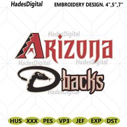 arizona diamondbacks transparent logo machine embroidery design