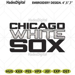 chicago white sox transparent logo machine embroidery design