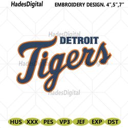 detroit tigers baseball team wrap logo machine embroidery digitizing