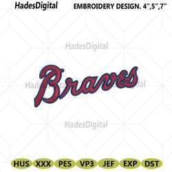 atlanta braves transparent logo embroidery design download file