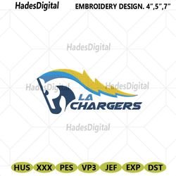 los angeles chargers embroidery files, nfl embroidery files, los angeles chargers file