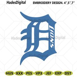 detroit lions logo embroidery design, detroit lions embroidery, lions embroidery file