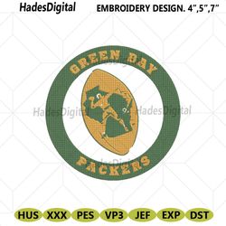 green bay packers logo embroidery design, green bay packers embroidery, packers embroidery file
