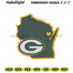 green bay packers embroidery files, nfl embroidery files, green bay packers file