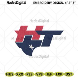 houston texas states nlf logo embroidery file
