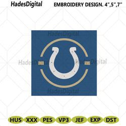 indianapolis colts symbol logo machine embroidery