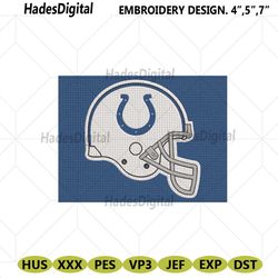 nfl indianapolis colts helmet logo embroidery design file