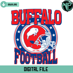 vintage buffalo football helmet svg digital download