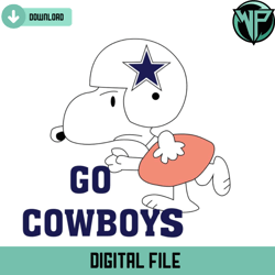 go cowboys snoopy svg cricut digital download