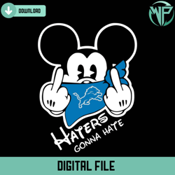 detroit lions haters gonna hate svg digital download