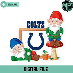 gnome with indianapolis colts svg