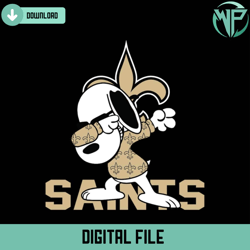 dabbing snoopy saints football svg digital download