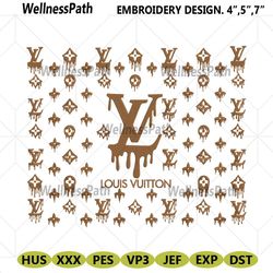 louis vuitton brown painting template embroidery design download file