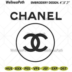 chanel logo circle embroidery design download