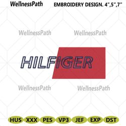 tommy hilfiger outlines italics logo embroidery download file