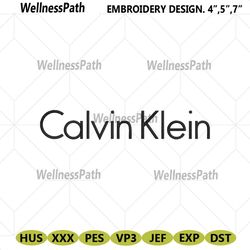 calvin klein logo embroidery instant download