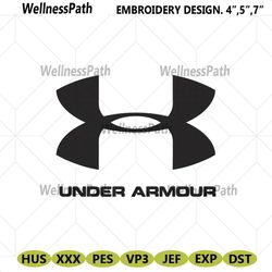 under armour brand name with symbol logo embroidery download file