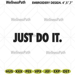 nike just do it slogan embroidery download file