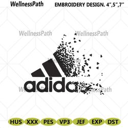 adidas faded moutain logo embroidery instant download