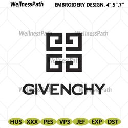 givenchy brand name symbol logo embroidery design download