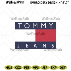 tommy jeans logo embroidery download file