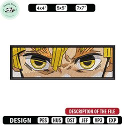 zenitsu eyes nike embroidery design, kimetsu no yaiba embroidery, nike design, anime design, digital download