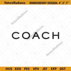 coach logo characters embroidery design download file