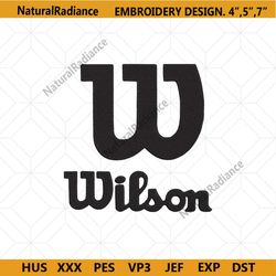 wilson badminton logo embroidery design download