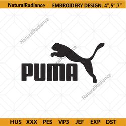 puma leopard logo embroidery design download