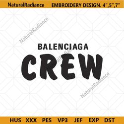 balenciaga crew wordmark embroidery design download