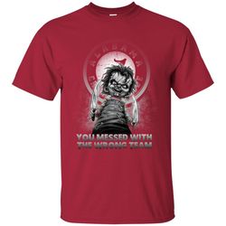you messed with the wrong alabama crimson tide t shirts, sport t-shirt, valentine gift