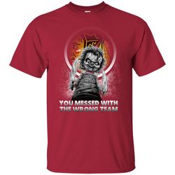 you messed with the wrong chicago blackhawks t shirts, sport t-shirt, valentine gift