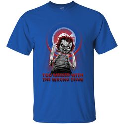 you messed with the wrong chicago cubs t shirts, sport t-shirt, valentine gift