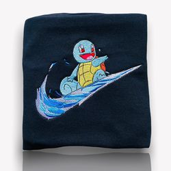 pokemon squirtle nike embroidered shirt, pokemon t-shirt, squirtle pokemon