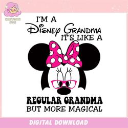im a disney grandma its like a regular grandma ,trending, mothers day svg, fathers day svg, bluey svg, mom svg, dady svg