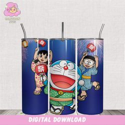 doraemon nobita shizuka lunar new year tumbler png